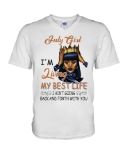 July Girl V-Neck T-Shirt thumbnail