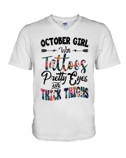 October Girl V-Neck T-Shirt thumbnail