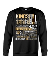 Kings Are Born In September Crewneck Sweatshirt thumbnail