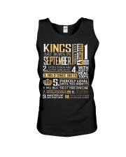 Kings Are Born In September Unisex Tank thumbnail