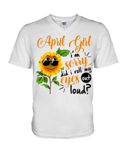 April Girl V-Neck T-Shirt thumbnail