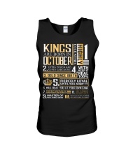 Kings Are Born In October Unisex Tank thumbnail