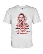 March Girl V-Neck T-Shirt thumbnail
