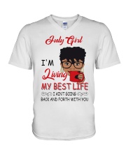 July Girl V-Neck T-Shirt thumbnail