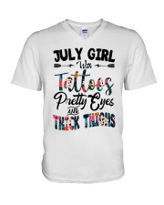 July Girl V-Neck T-Shirt thumbnail