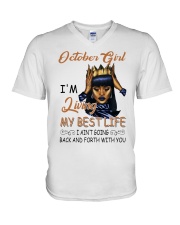 October Girl V-Neck T-Shirt thumbnail