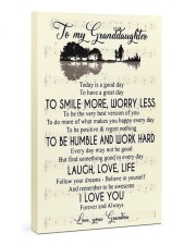 To My Granddaughter From Grandma 24x36 Gallery Wrapped Canvas Prints front