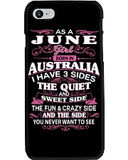 AS A JUNE GIRL BORN IN AUSTRALIA Phone Case thumbnail