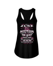 AS A JUNE GIRL BORN IN AUSTRALIA Ladies Flowy Tank thumbnail