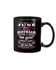 AS A JUNE GIRL BORN IN AUSTRALIA Mug thumbnail