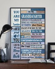 To My Granddaughter From Grandma 11x17 Poster lifestyle-poster-2