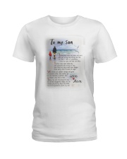 TO MY SON I LOVE YOU Ladies T-Shirt thumbnail
