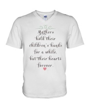 MOTHERS HOLD THEIR CHILDREN'S HANDS FOR A WHILE V-Neck T-Shirt thumbnail