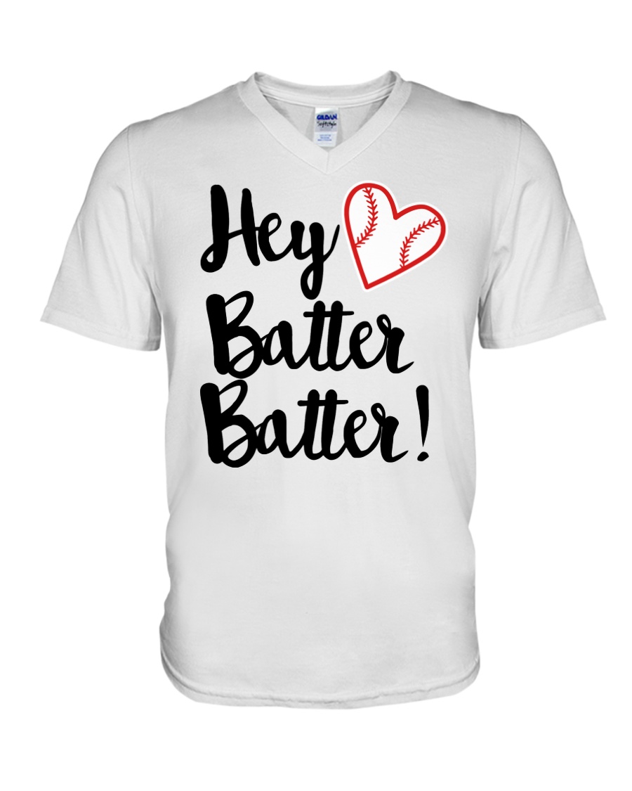 HEY BATTER BATTER V-Neck T-Shirt