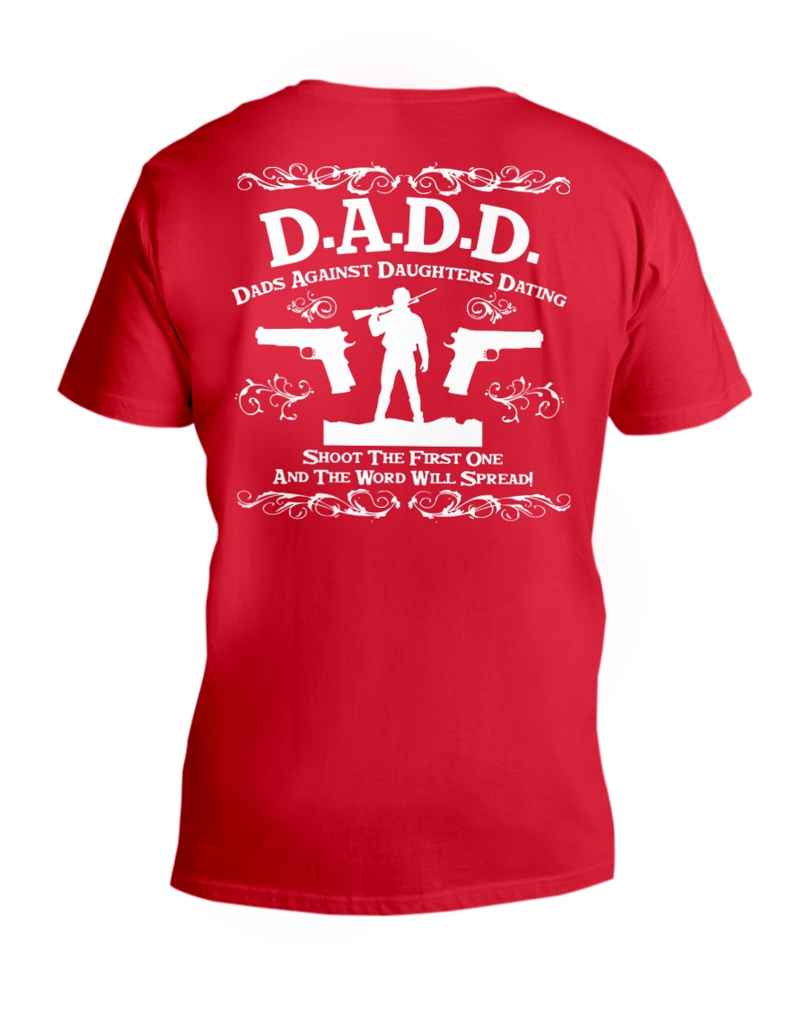 DADD DAD'S AGAINST DAUGHTERS DATING V-Neck T-Shirt