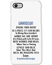 To Grandson From Grandma And Grandpa Phone Case tile