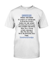 To Grandson From Grandma And Grandpa Classic T-Shirt front