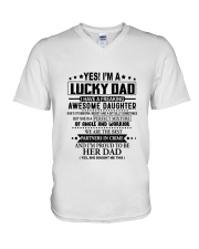 I'm A Lucky Dad V-Neck T-Shirt tile