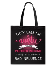 THEY CALL ME AUNTIE Tote Bag thumbnail