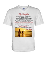 MY DAUGHTER MY LITTLE GIRL I LOVE YOU V-Neck T-Shirt thumbnail