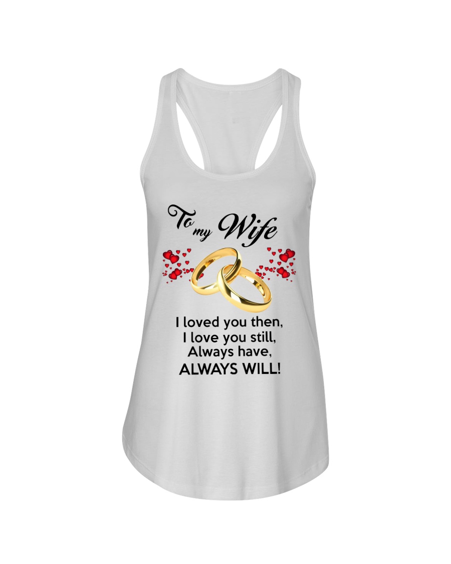 To My Wife I Love You Ladies Flowy Tank