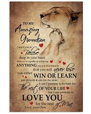 To My Grandson From Grandma 11x17 Poster front