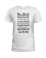 MOM'S SHIT LIST Ladies T-Shirt thumbnail