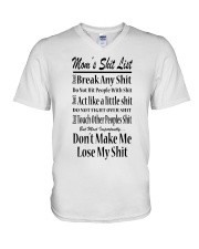 MOM'S SHIT LIST V-Neck T-Shirt thumbnail