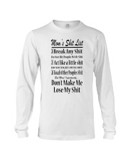 MOM'S SHIT LIST Long Sleeve Tee thumbnail