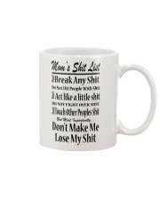 MOM'S SHIT LIST Mug front