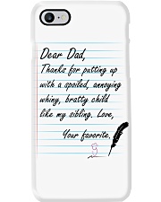 DEAR DAD THANKS FOR LOVEING ME Phone Case thumbnail