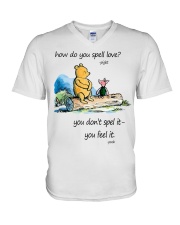 HOW DO YOU SPELL LOVE V-Neck T-Shirt thumbnail