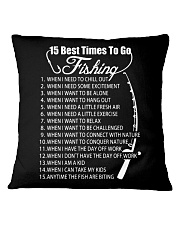 15 BEST TIMES TO GO FISHING Square Pillowcase thumbnail