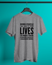 FISHING WIFE BUDDY Classic T-Shirt lifestyle-mens-crewneck-front-3