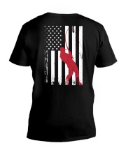 PROUD AMERICAN - FISHING V-Neck T-Shirt thumbnail