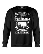 MY WIFE MY BEST CATCH Crewneck Sweatshirt thumbnail