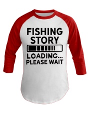 FISHING STORY LOADING Baseball Tee tile