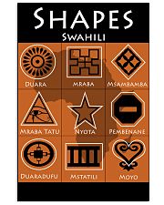 Shapes in Swahili 11x17 Poster front