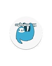 Sloth on a Branch Circle Magnet tile
