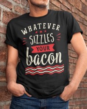 Whatever Sizzles Your Bacon Typography Classic T-Shirt apparel-classic-tshirt-lifestyle-26