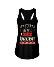 Whatever Sizzles Your Bacon Typography Ladies Flowy Tank tile
