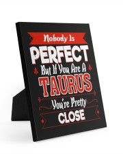 Nobody is Perfect You are Taurus Easel-Back Gallery Wrapped Canvas tile