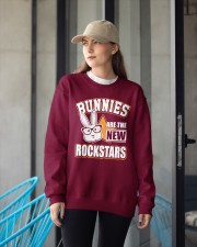 Bunnies are the new Rockstarsstars Crewneck Sweatshirt apparel-crewneck-sweatshirt-lifestyle-front-12