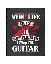 When life gets complicated I play the guitar Quilt tile