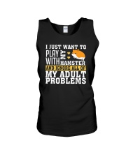 I JUST WANT TO PLAY WITH MY HAMSTER Unisex Tank tile