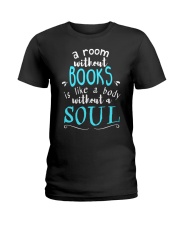 A room without books is like a body without a soul Ladies T-Shirt tile