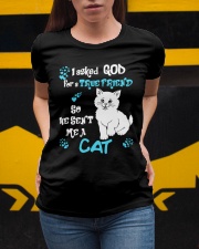 Love Cat Shirts - God Sent Me True Friend Ladies T-Shirt apparel-ladies-t-shirt-lifestyle-04