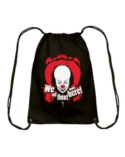 We all float down here Drawstring Bag tile
