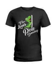 T-Rex Loves Dancing Ladies T-Shirt tile