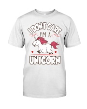 I don't care I'm a unicorn Classic T-Shirt tile